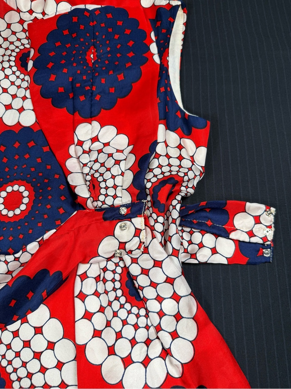 Vintage Mod Floral Geometric Shift Dress - Picture 5 of 16